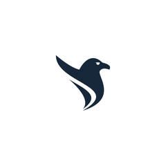 Modern Minimalist Eagle Abstract Logo Vector