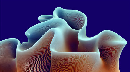 Iridescent Neon Liquid Light Waves Abstract Backgrounds