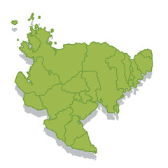 Obraz premium 佐賀 日本 地図 シルエット アイコン