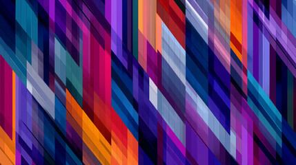 DiagonalFusion_GeometricWaves_VividStripes