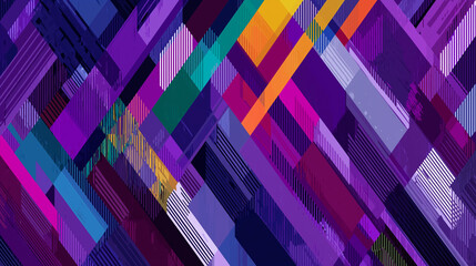 DiagonalFusion_GeometricWaves_VividStripes