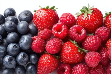 Obraz premium berries on white background
