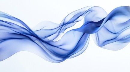 Naklejka premium Abstract flowing blue fabric (6)