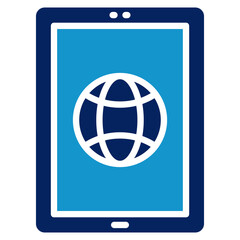 Smart Tablet Icon Element For Design