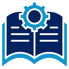 Learning Engine Icon Element For Design