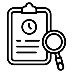 Study Tracker Icon Element For Design