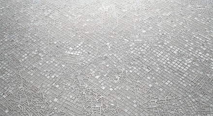 Aerial View of Urban Sprawl A Detailed Grid of City Blocks and Infrastructure