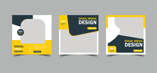 Social media post and Instagram banner template, Fashion sale social media post