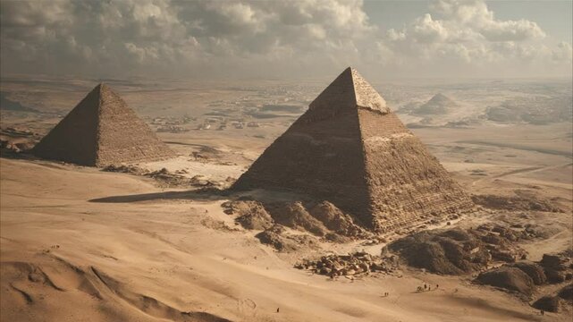Drone footage of the Pyramids of Giza 4K Videos