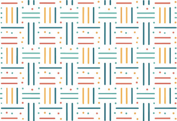 Colorful geometric pattern with lines and dots for abstract background design