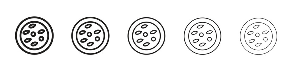 Thalassaemia icon simple editable stroke series pack. eps10