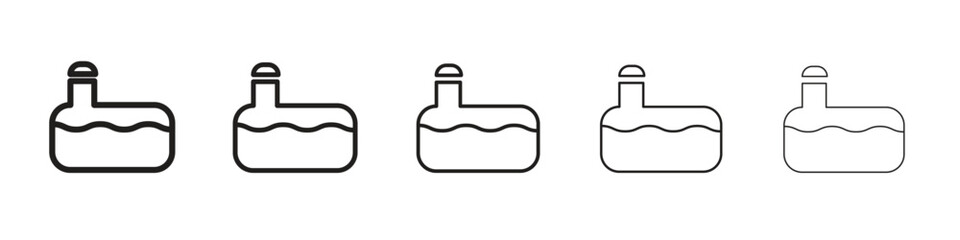 Obraz premium Sewerage tank icon simple editable stroke series pack. eps10