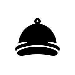 Baby Hat Silhouette Icon – Minimalist Black SVG Clipart
