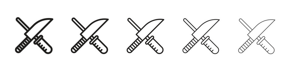 Knife sharpener icon simple editable stroke series pack. eps10