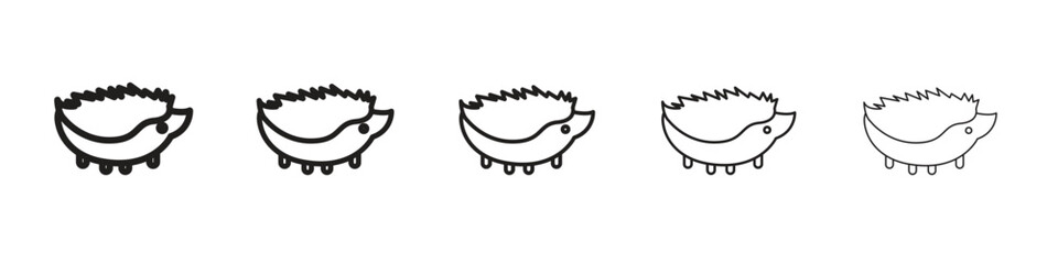 Hedgehog icon simple editable stroke series pack. eps10 © Surya
