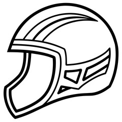 Modern Safety Helmet Vector Illustration