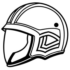Modern Safety Helmet Vector Illustration