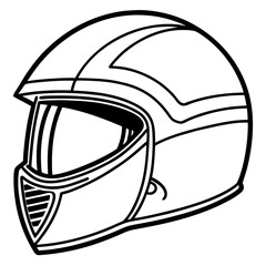 Modern Safety Helmet Vector Illustration