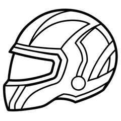 Modern Safety Helmet Vector Illustration