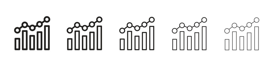 Benchmarking icon simple editable stroke series pack. eps10