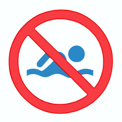no swimming sign