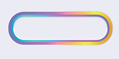 Obraz premium ニューモーフィズム シルエット カラフル 立体 背景