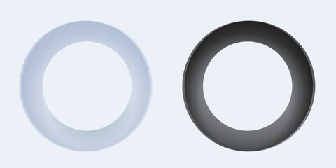 Fototapeta premium ニューモーフィズム シルエット 白 立体 背景