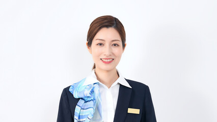 笑顔の女性店員・受付スタッフ