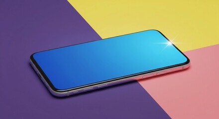 smartphone and colorful background, 