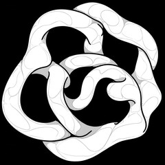 hand drawn vector illustration of an abstract symbol