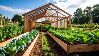 Greenhouse vegetable garden