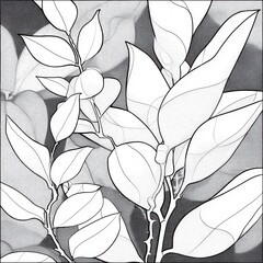 seamless pattern with leaves