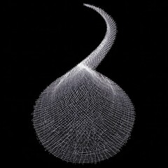 3d rendered illustration of a spiral staircase