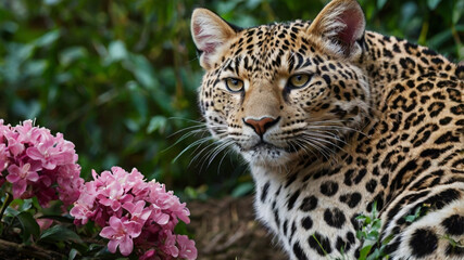portrait of a leopard