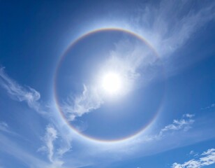 青空に広がる白い雲と爽やかな晴天と空模様