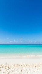 Obraz premium Golden light on tropical shore with smooth water and calm vibes