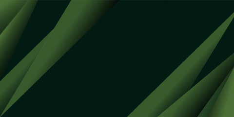 Premium green abstract background with gradient color background and dynamic shadow on background. Vector background.