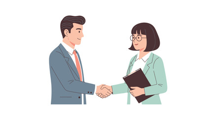 Business Partners Shaking Hands Agreement Deal Partnership Collaboration.