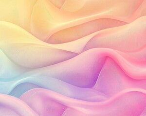 Soft hues blending in abstract fabric waves.