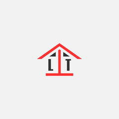 Initials Vektor Stok Home Logo Real Estate Logo