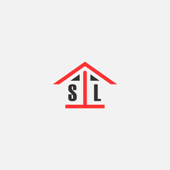 Initials Vektor Stok Home Logo Real Estate Logo