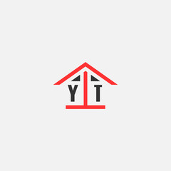 Initials Vektor Stok Home Logo Real Estate Logo