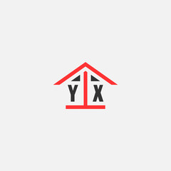 Initials Vektor Stok Home Logo Real Estate Logo