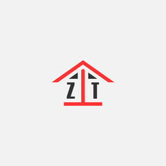 Initials Vektor Stok Home Logo Real Estate Logo