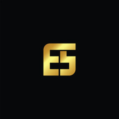 Letter ES modern Logo Design Vector Initials ES Logo Vector ICON