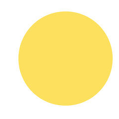 Plain solid yellow circle with no text. Clean bright minimal shape great for icons, graphic elements, design highlights, modern visuals, or abstract creative backgrounds.