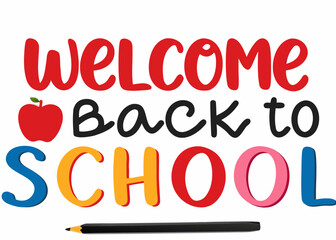 Back to School Sale Concept with 3D Text and Alphabet Letters Design