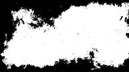 Distressed Grunge Border Texture with Rough Edges, High Contrast Abstract Photo Frame Overlay