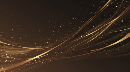 黒い背景と光のカーテンの様な波打つグラフィック画像