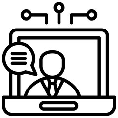 Online Conference Icon